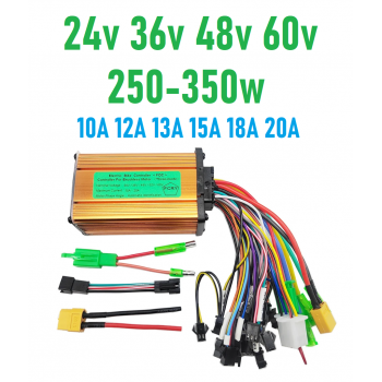 Контроллер 24-60v 250-350w 10-20A для электровелосипеда, электросамоката